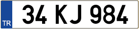 Trailer License Plate